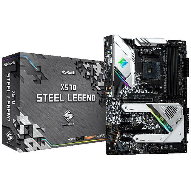 くり様専用【新品】ASRock マザー「X570 Steel Legend」　 スマホ/家電/カメラのPC/タブレット(PCパーツ)の商品写真