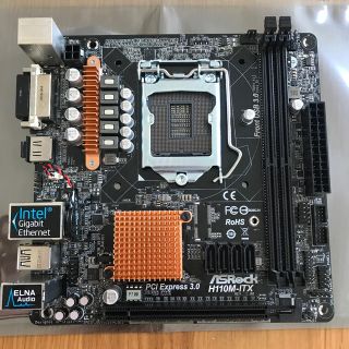 PCマザーボード H110M-ITX ASRock製(PCパーツ)