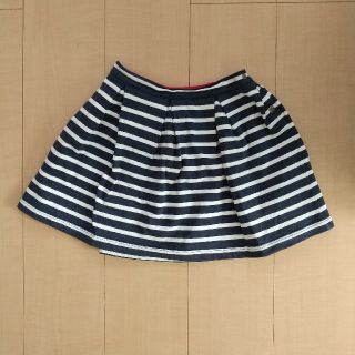 プチバトー(PETIT BATEAU)のプチバトー マリニエールボーダー スカート 8ans/126cm(スカート)