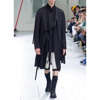 ヨウジヤマモト(Yohji Yamamoto)のyohjiyamamoto 20ss シワギャバ 前後段違いブラウス(シャツ)