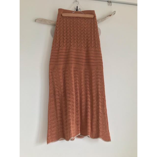 試着のみ　新品　タグ付き　Lacy Knit Skirt Todayful 38