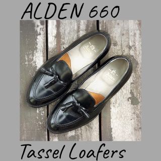 オールデン(Alden)の■美品■ALDEN/オールデン/タッセルローファー/9/27/黒/ブラック/ペニ(ドレス/ビジネス)