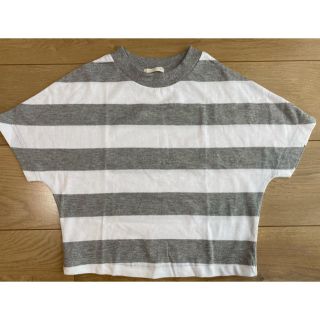 ジーユー(GU)のGU キッズ　ボーダーTシャツ　110cm (Tシャツ/カットソー)