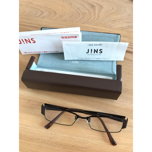 JINS(ジンズ)のジンズ　パソコンブルーライトカット眼鏡 メンズのファッション小物(サングラス/メガネ)の商品写真
