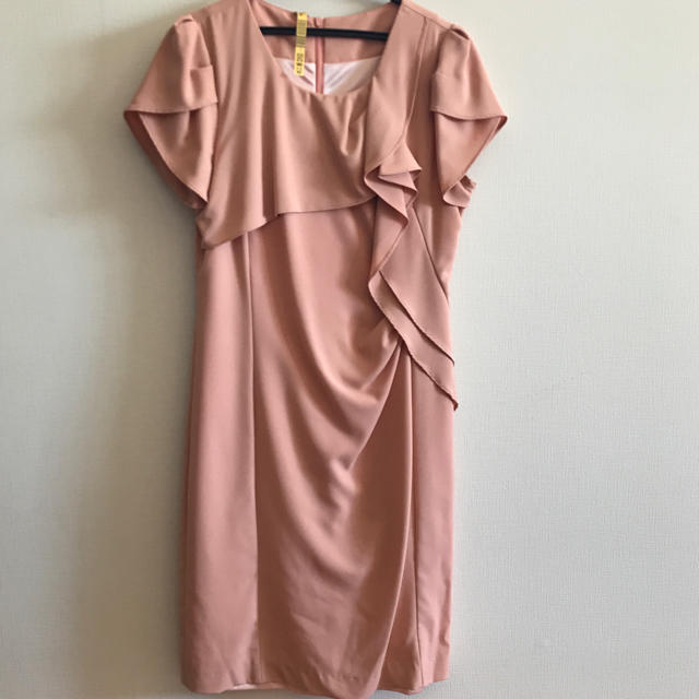 フリル　ドレスワンピース レディースのフォーマル/ドレス(ミディアムドレス)の商品写真