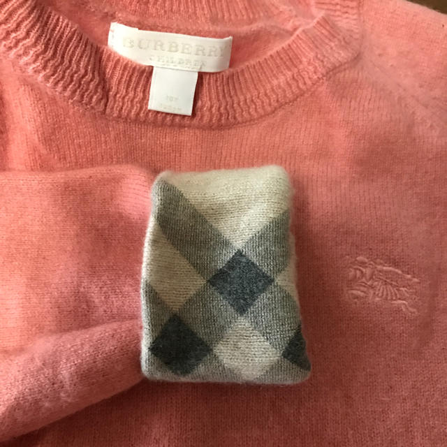 BURBERRY(バーバリー)の★美品★バーバリー　カシミヤセーター キッズ/ベビー/マタニティのキッズ服女の子用(90cm~)(ニット)の商品写真