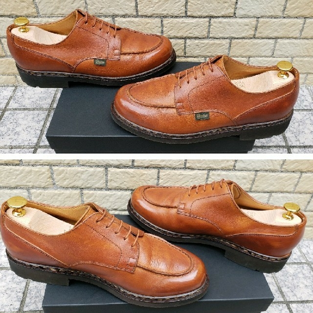 パラブーツ シャンボード UK8(26.5~27㎝) ゴールド Paraboot