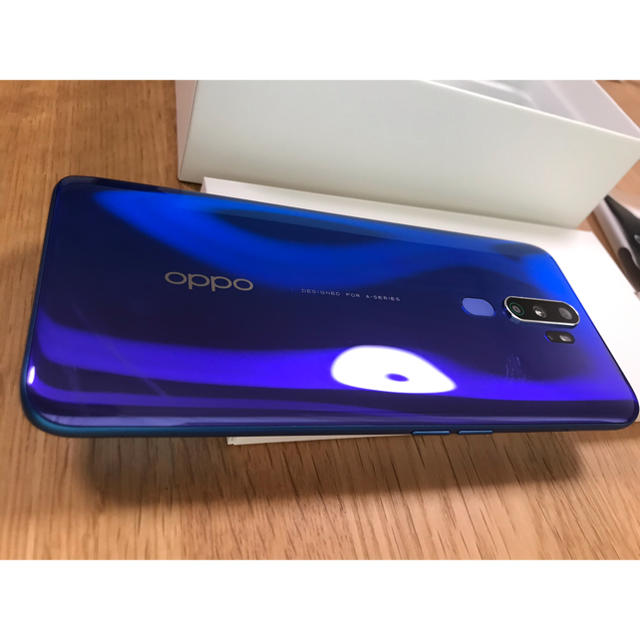 ANDROID(アンドロイド)のOPPO A5 2020 ブルー Blue SIMフリー端末 オッポ 美品中古 スマホ/家電/カメラのスマートフォン/携帯電話(スマートフォン本体)の商品写真