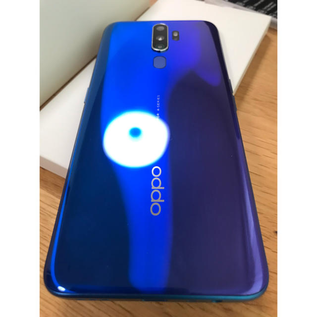 ANDROID(アンドロイド)のOPPO A5 2020 ブルー Blue SIMフリー端末 オッポ 美品中古 スマホ/家電/カメラのスマートフォン/携帯電話(スマートフォン本体)の商品写真