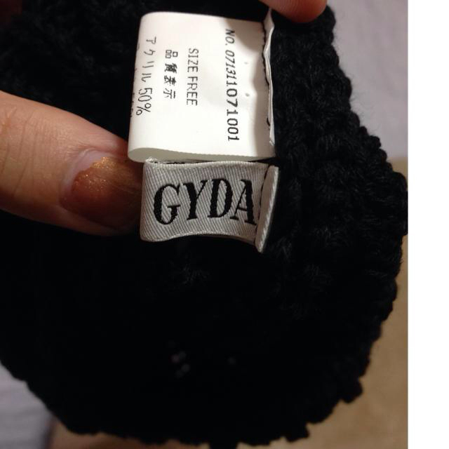 GYDA(ジェイダ)のGYDAニットベレー帽新品同様 レディースの帽子(ハンチング/ベレー帽)の商品写真