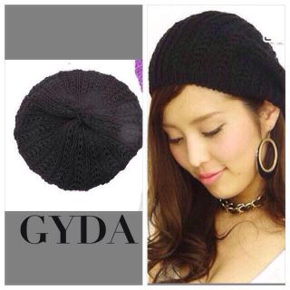 ジェイダ(GYDA)のGYDAニットベレー帽新品同様(ハンチング/ベレー帽)