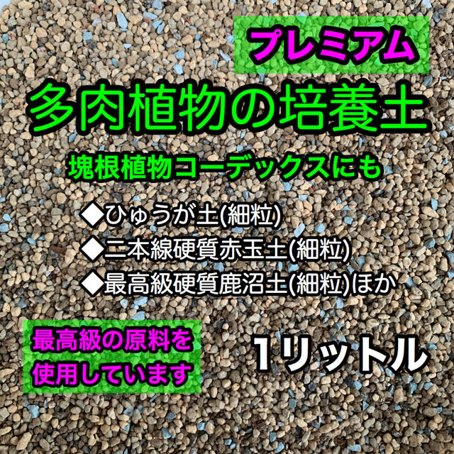 多肉植物の土 サボテンの土 多肉植物用土 塊根植物の土 ハンドメイドのフラワー/ガーデン(その他)の商品写真