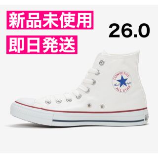 コンバース(CONVERSE)の【新品】コンバース CONVERSE ハイカット スニーカー 白 26(スニーカー)