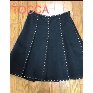 トッカ(TOCCA)のほぼ新品　TOCCA トッカ　膝丈スカート　サイズ2(ひざ丈スカート)