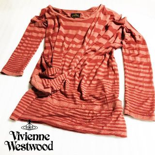 ヴィヴィアンウエストウッド(Vivienne Westwood)の【Vivienne Westwood】ドレープ アシンメトリ 長袖カットソー(Tシャツ(長袖/七分))