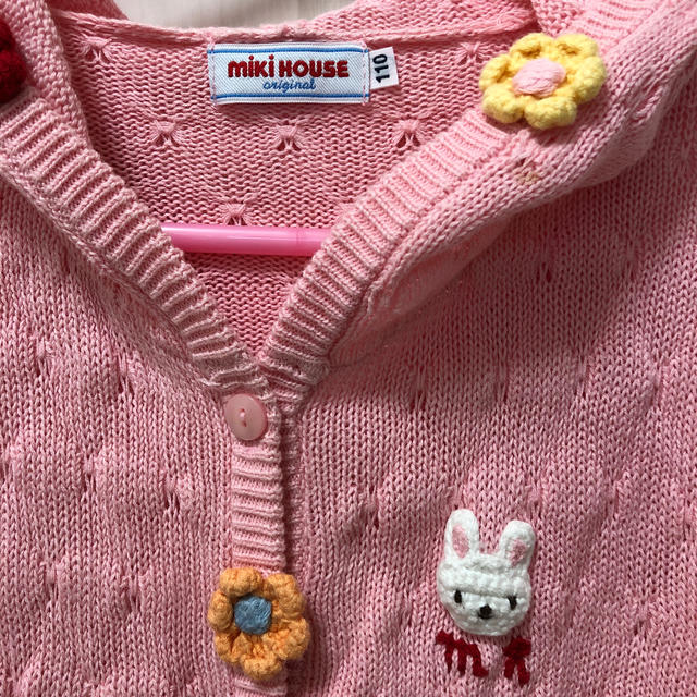 mikihouse(ミキハウス)のミキハウス　女の子　110㎝　カーディガン キッズ/ベビー/マタニティのキッズ服女の子用(90cm~)(カーディガン)の商品写真