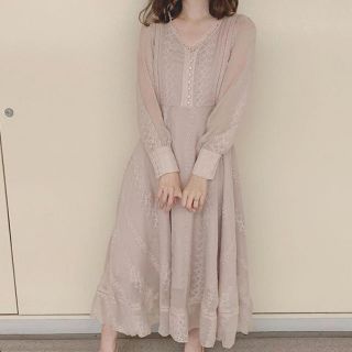 エブリン(evelyn)のレース刺繍ワンピース(ロングワンピース/マキシワンピース)