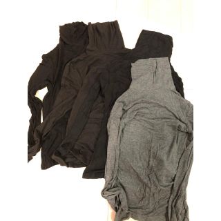 エイチアンドエム(H&M)のH&M ストレッチタートルネック　カットソー　4枚セット　XS(カットソー(長袖/七分))