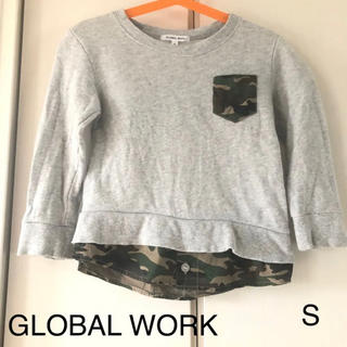 グローバルワーク(GLOBAL WORK)のグローバルワーク キッズ　シャツレイヤード風トレーナー(Tシャツ/カットソー)