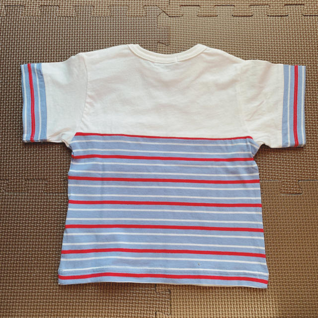 BeBe(ベベ)のベベ　半袖　シャツ　サイズ　80 ボーダー　マリン キッズ/ベビー/マタニティのベビー服(~85cm)(Ｔシャツ)の商品写真