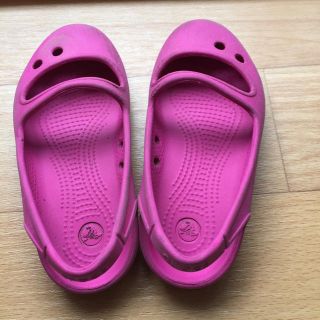 クロックス(crocs)のcrocs kids 9 ピンク(サンダル)