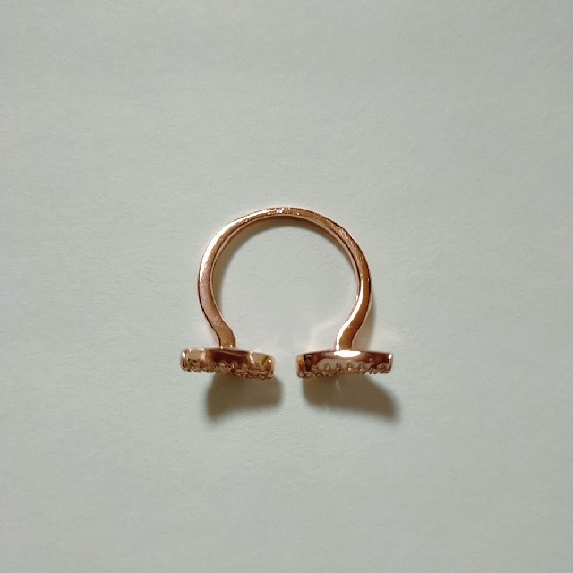 4053 エンジェル リング ピンクゴールド 天使 指輪 羽 ラインストーン レディースのアクセサリー(リング(指輪))の商品写真