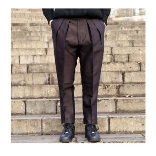 コモリ(COMOLI)のNEAT SILK WOOL TWILL TAPERED  スラックス (スラックス)