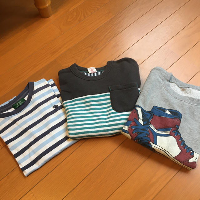 Polo Club(ポロクラブ)のPOLO 長袖シャツ トレーナーセット キッズ/ベビー/マタニティのキッズ服男の子用(90cm~)(Tシャツ/カットソー)の商品写真