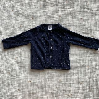 プチバトー(PETIT BATEAU)のプチバトー　petit bateau カーディガン　12m(カーディガン/ボレロ)