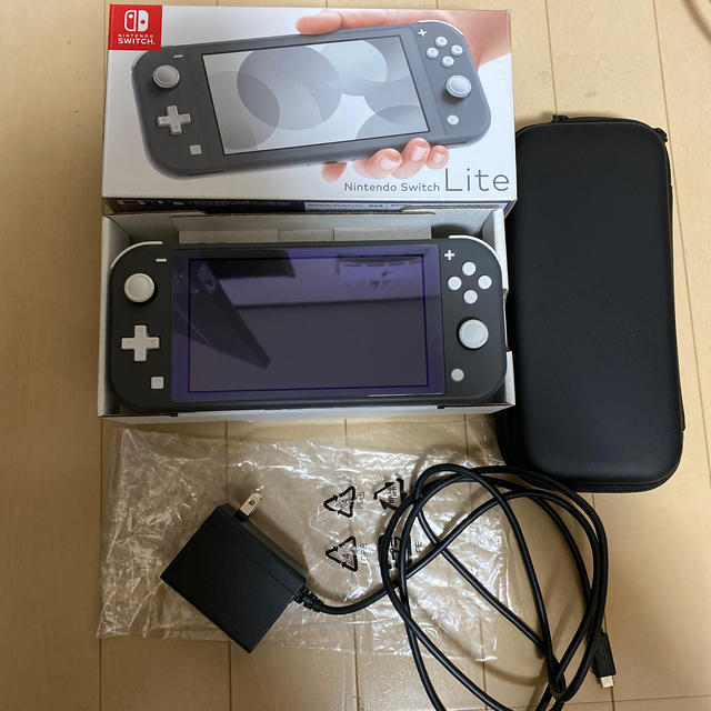 Nintendo Switch Liteグレー　専用ケース付