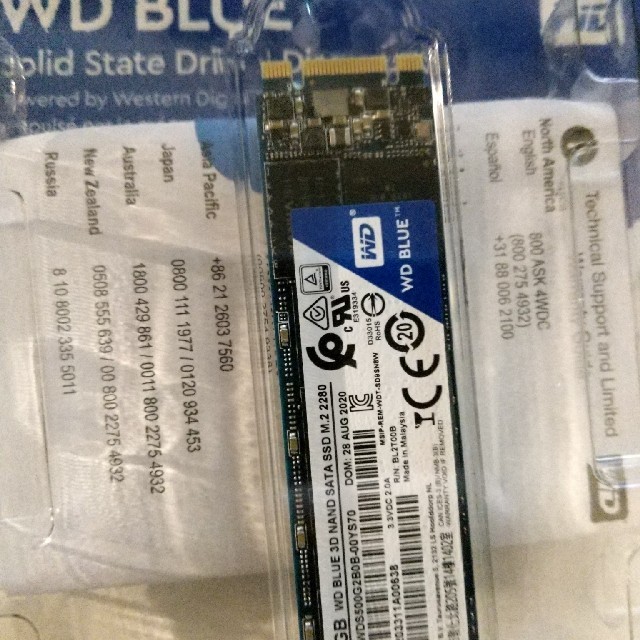 Western Digital SSD 500GB M.2 2280 SATA 1