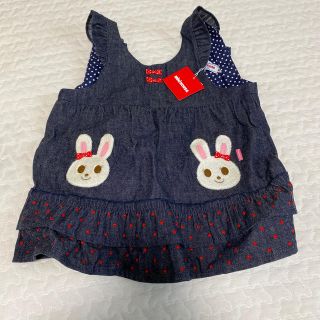 ミキハウス(mikihouse)のミキハウス　ジャンパースカート　女の子　80サイズ(スカート)