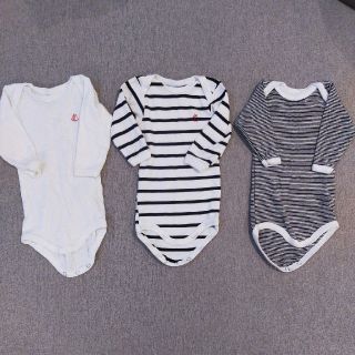 プチバトー(PETIT BATEAU)のプチバトー　長袖ボディ肌着セット(肌着/下着)