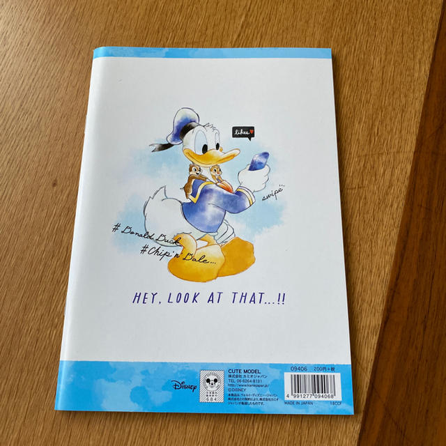 チップ&デール(チップアンドデール)のチップとデール、ドナルド　連絡ノート インテリア/住まい/日用品の文房具(ノート/メモ帳/ふせん)の商品写真