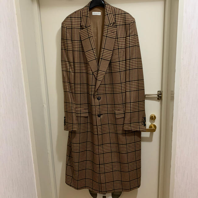 DRIES VAN NOTEN(ドリスヴァンノッテン)のdries van notten 18aw チェック コート メンズのジャケット/アウター(チェスターコート)の商品写真