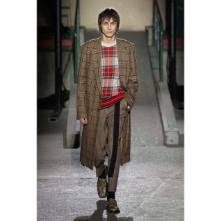 ドリスヴァンノッテン(DRIES VAN NOTEN)のdries van notten 18aw チェック コート(チェスターコート)