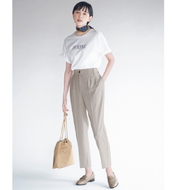 PLST - PLST プラステ☆ポリ2WAYストレッチ テーパードパンツ☆M PLST - PLST プラステ☆ポリ2WAYストレッチ テーパードパンツ☆M