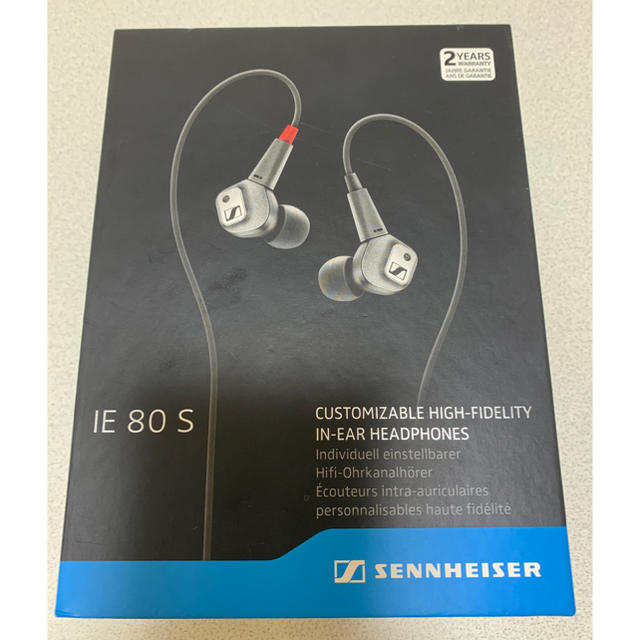 tcb SENNHEISER ゼンハイザー IE80S イヤホン ブラック 黒