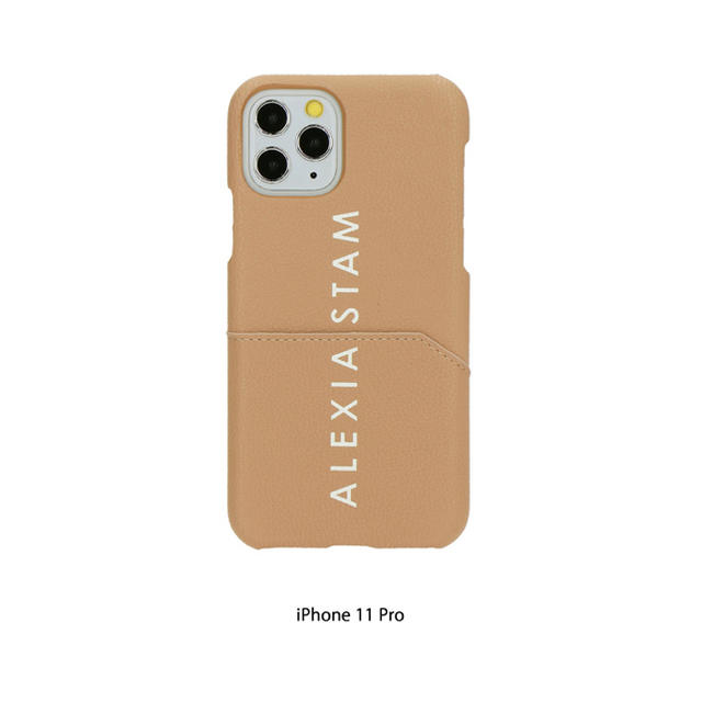 ALEXIA STAM(アリシアスタン)のALEXIA STAM Logo iPhone Case Camel スマホ/家電/カメラのスマホアクセサリー(iPhoneケース)の商品写真