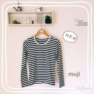 ムジルシリョウヒン(MUJI (無印良品))の新品 無印良品 ボーダーTシャツ(Tシャツ(長袖/七分))