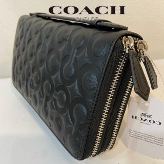 COACH - 新品コーチ ダブルジップ オプアート ダブルファスナー