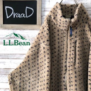 エルエルビーン(L.L.Bean)の【古着】 エルエルビーン オーバーサイズ フリース ベージュ XL(ブルゾン)