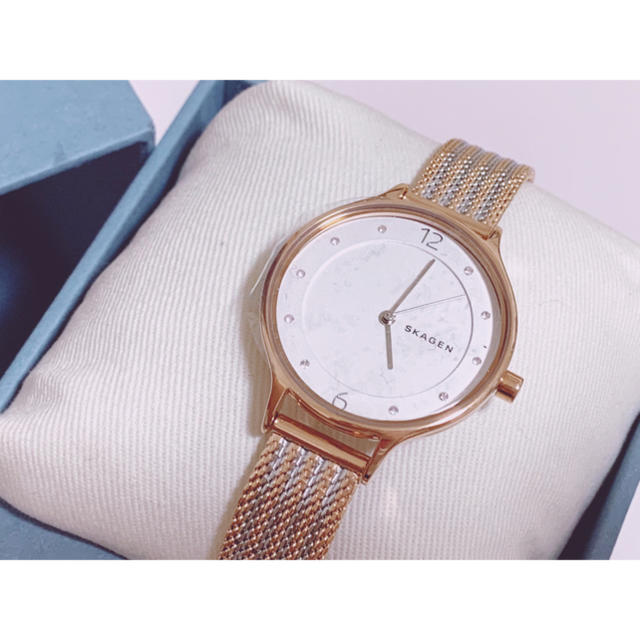 SKAGEN(スカーゲン)のSKAGEN ♡ ピンクゴールド腕時計 レディースのファッション小物(腕時計)の商品写真