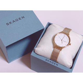 スカーゲン(SKAGEN)のSKAGEN ♡ ピンクゴールド腕時計(腕時計)