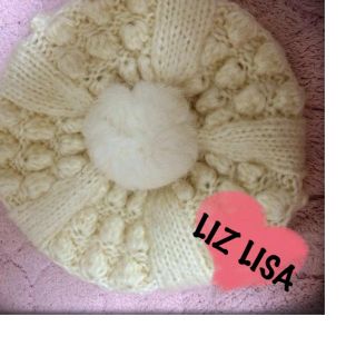 リズリサ(LIZ LISA)のふわふわ 白 ベレー帽(ハンチング/ベレー帽)
