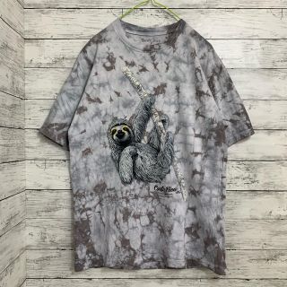 【US古着】ナマケモノ タイダイ染めTシャツ(Tシャツ/カットソー(半袖/袖なし))