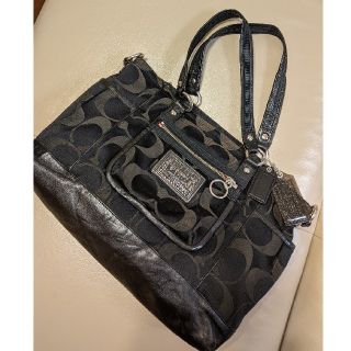 コーチ(COACH)のCOACH 黒バッグ(ハンドバッグ)