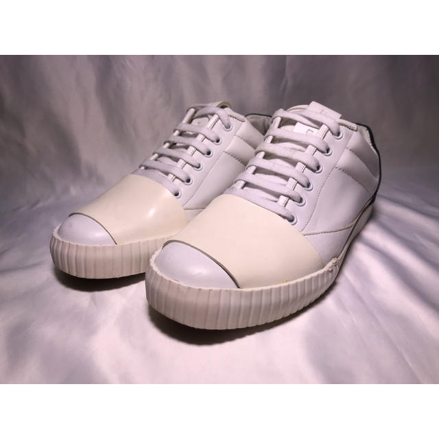 Marni(マルニ)のMarni Leather Sneakers WHT/NAV 40 メンズの靴/シューズ(スニーカー)の商品写真