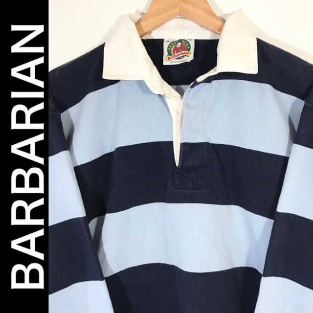 Barbarian(バーバリアン)のバーバリアン　ラガーシャツ　美品　長袖　XL 美品 メンズのトップス(Tシャツ/カットソー(七分/長袖))の商品写真