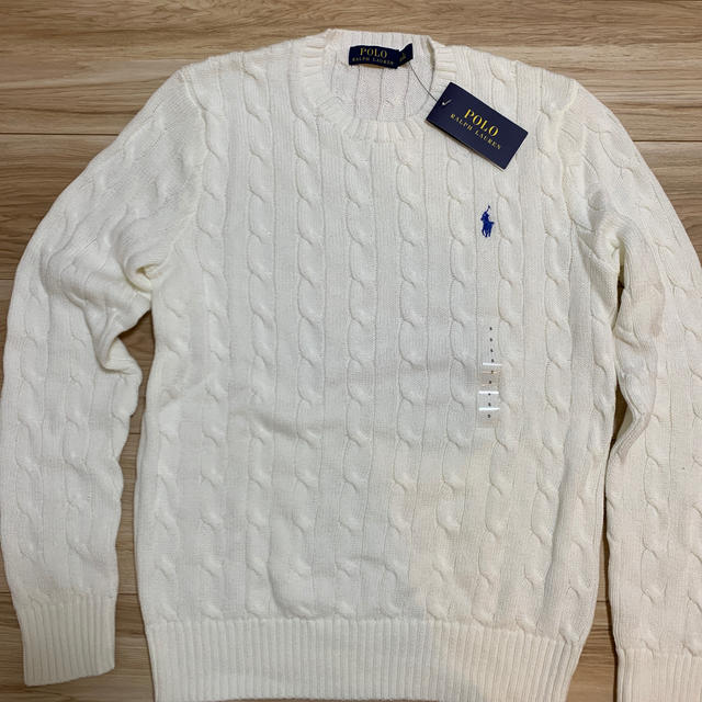【新品、未使用】値下げ　ポロ　ラルフローレン　セーター　サイズS　ホワイト　白